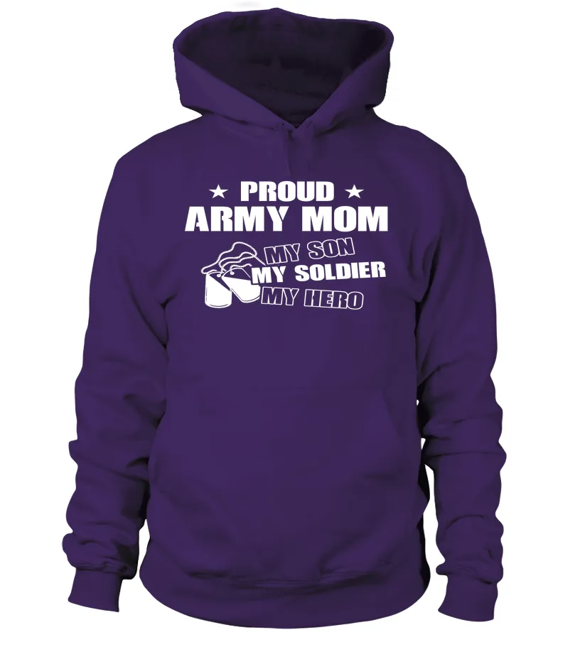 Army Mom My Son Soldier Hero T-shirts