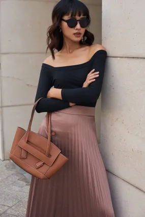 Casey Organic Cotton Off Shoulder Tee