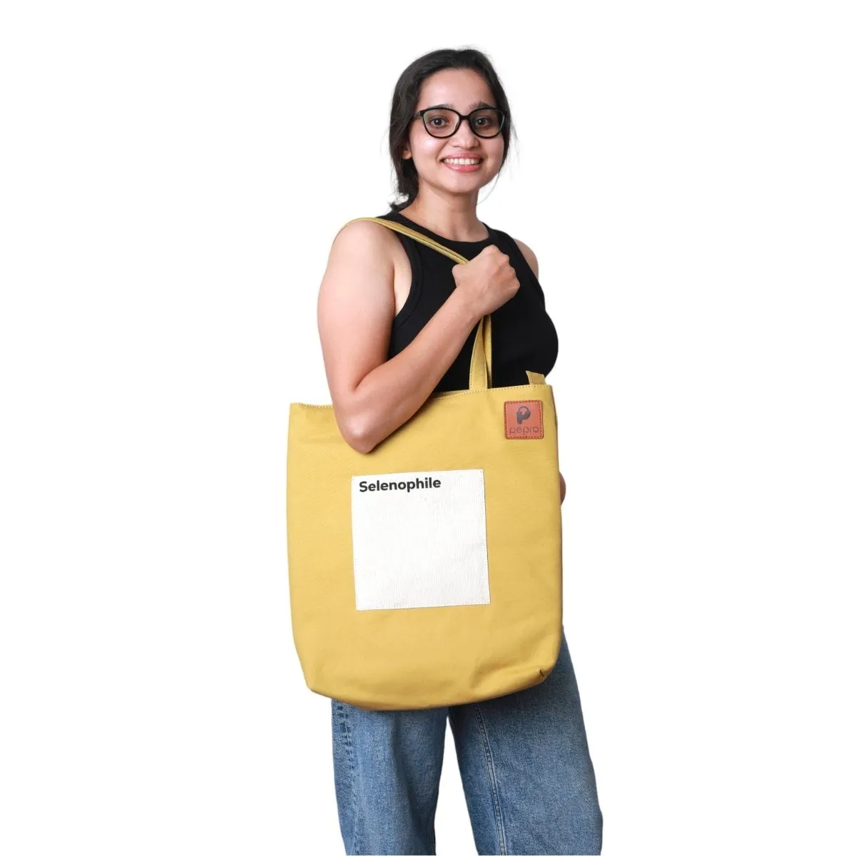 Gadgets Safe Tote Bag | Cotton | Padded | Utility | Spacious | Everyday Bag | "Selenophile"