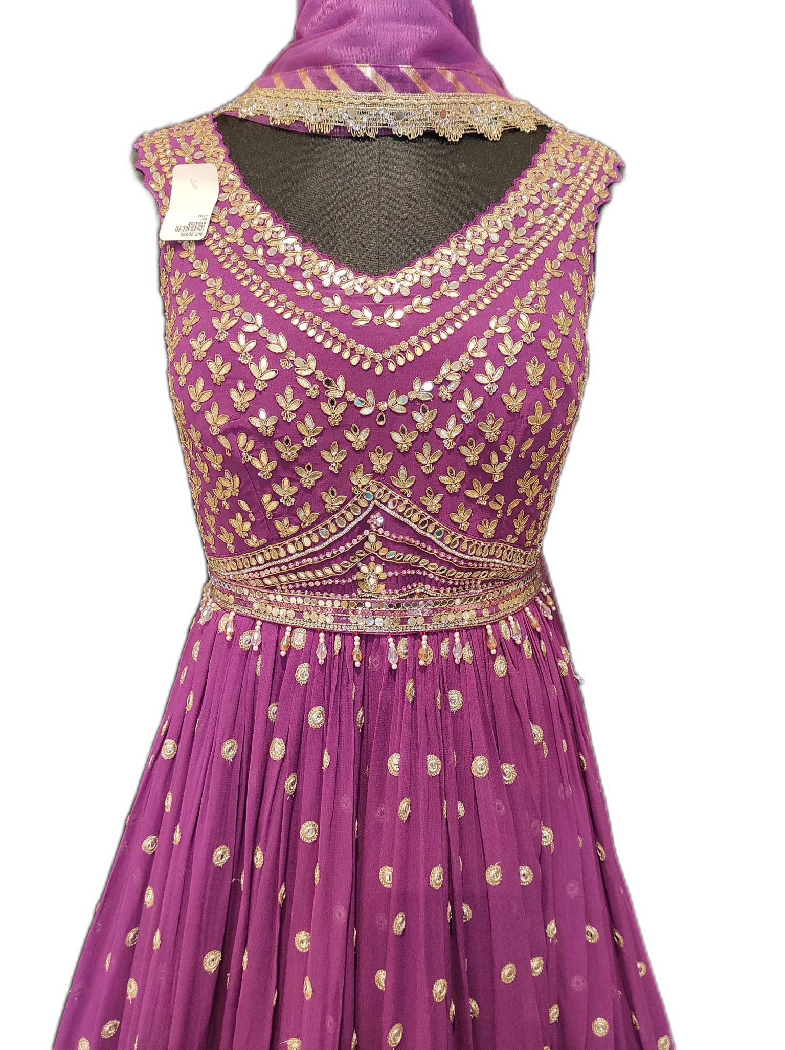 Georgette Anarkali Suit with Net Dupatta