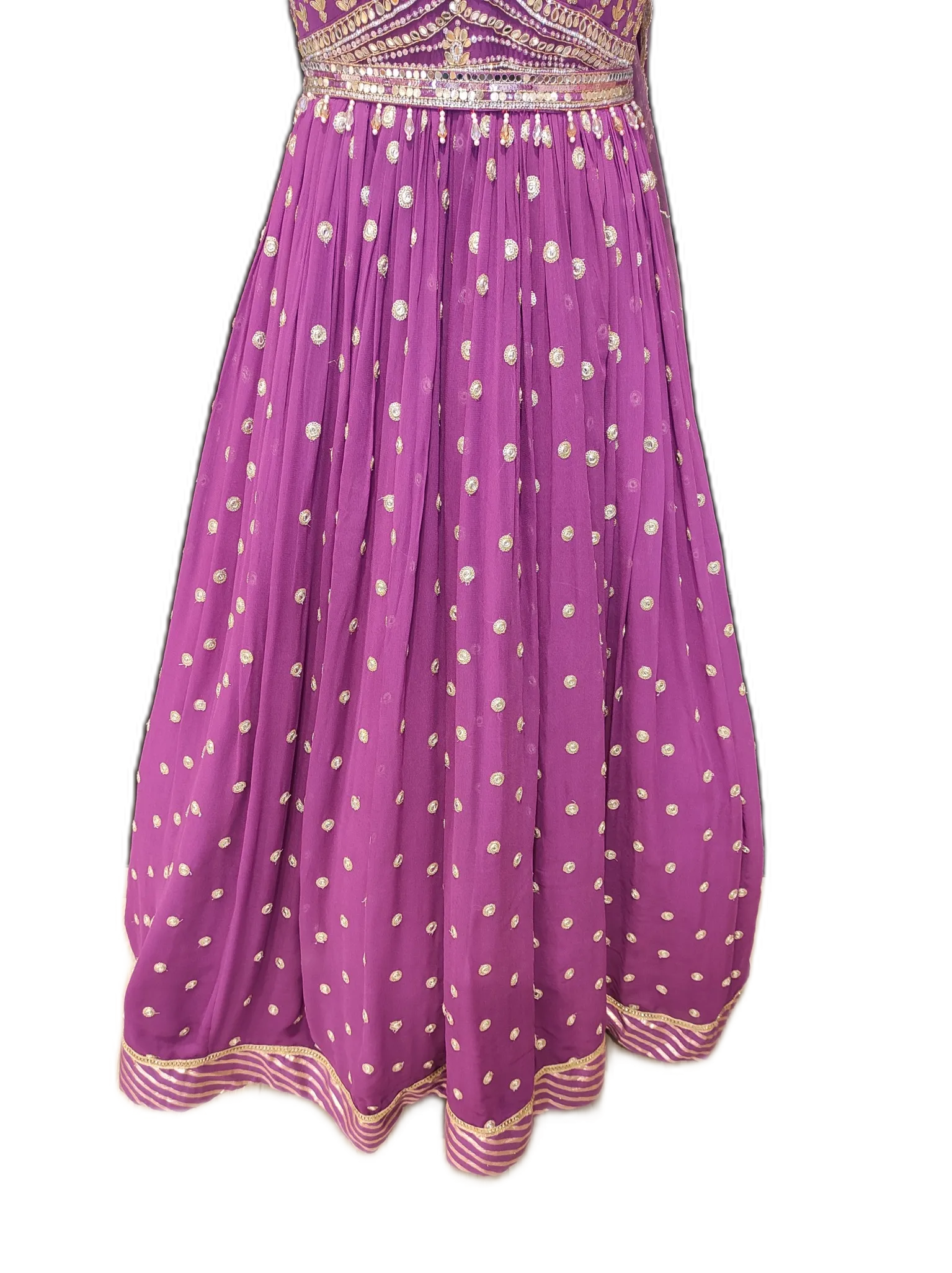 Georgette Anarkali Suit with Net Dupatta