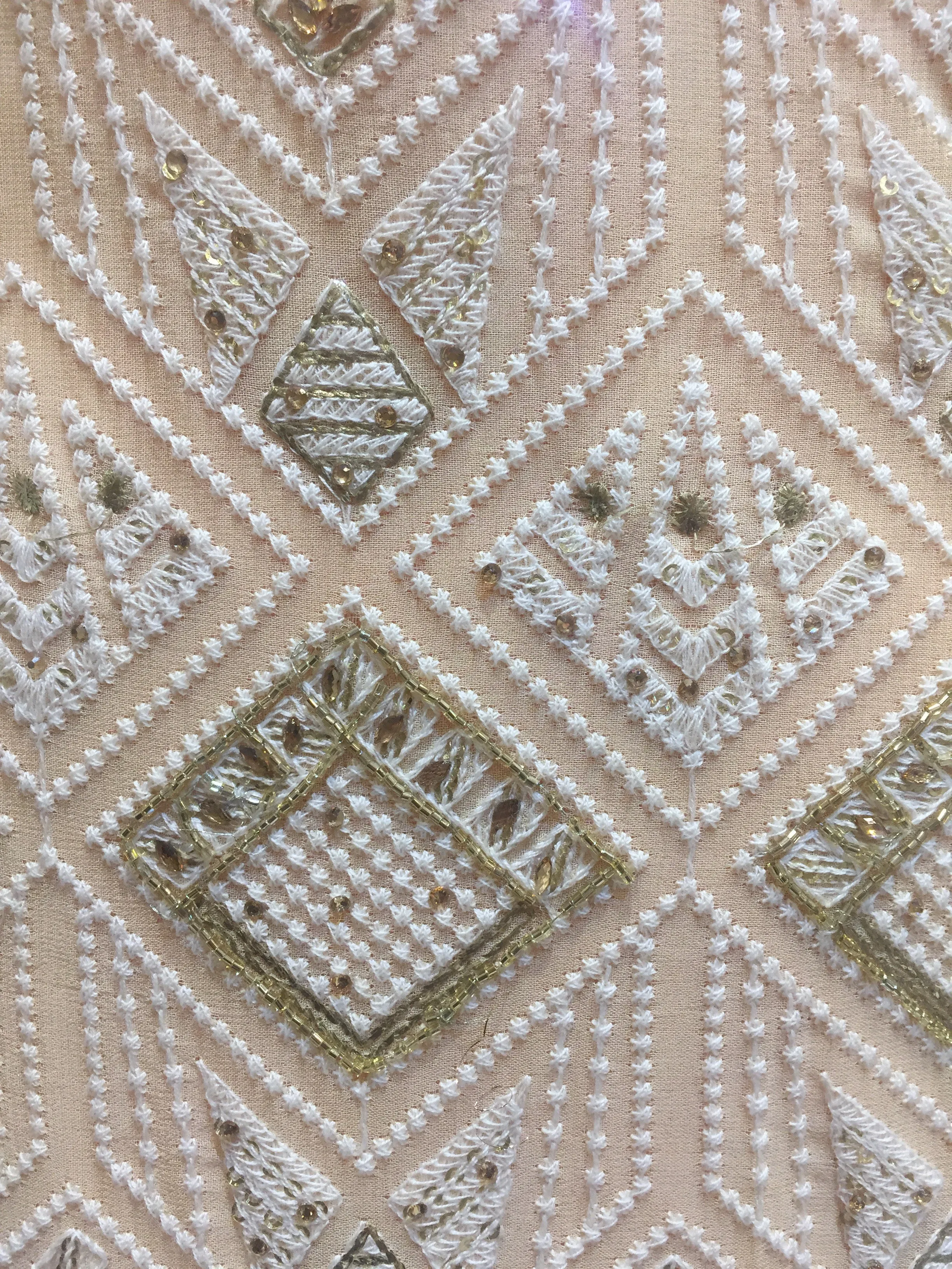 Georgette Chickenkari Unstitched Suit with Hand Embroidery