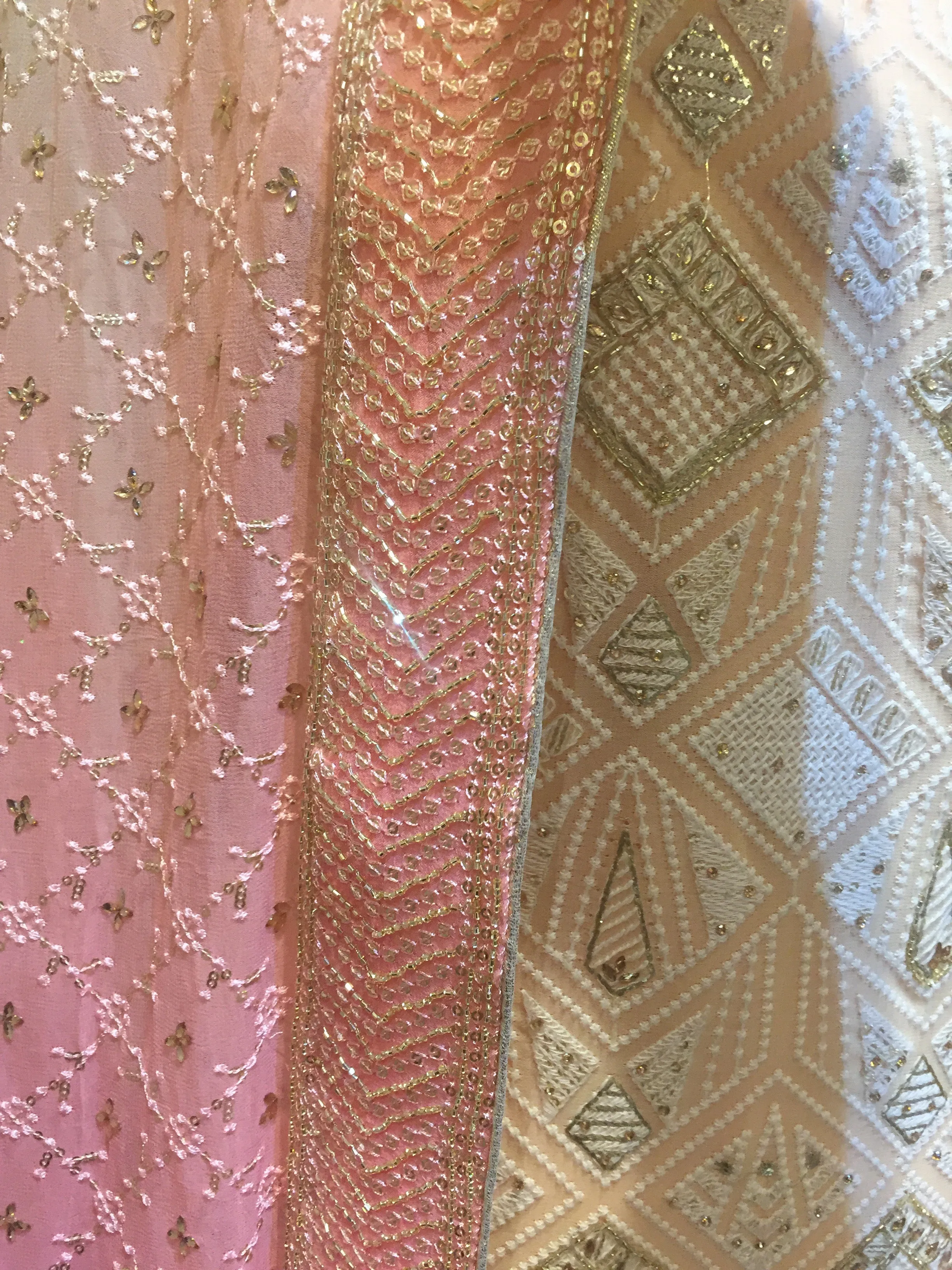 Georgette Chickenkari Unstitched Suit with Hand Embroidery
