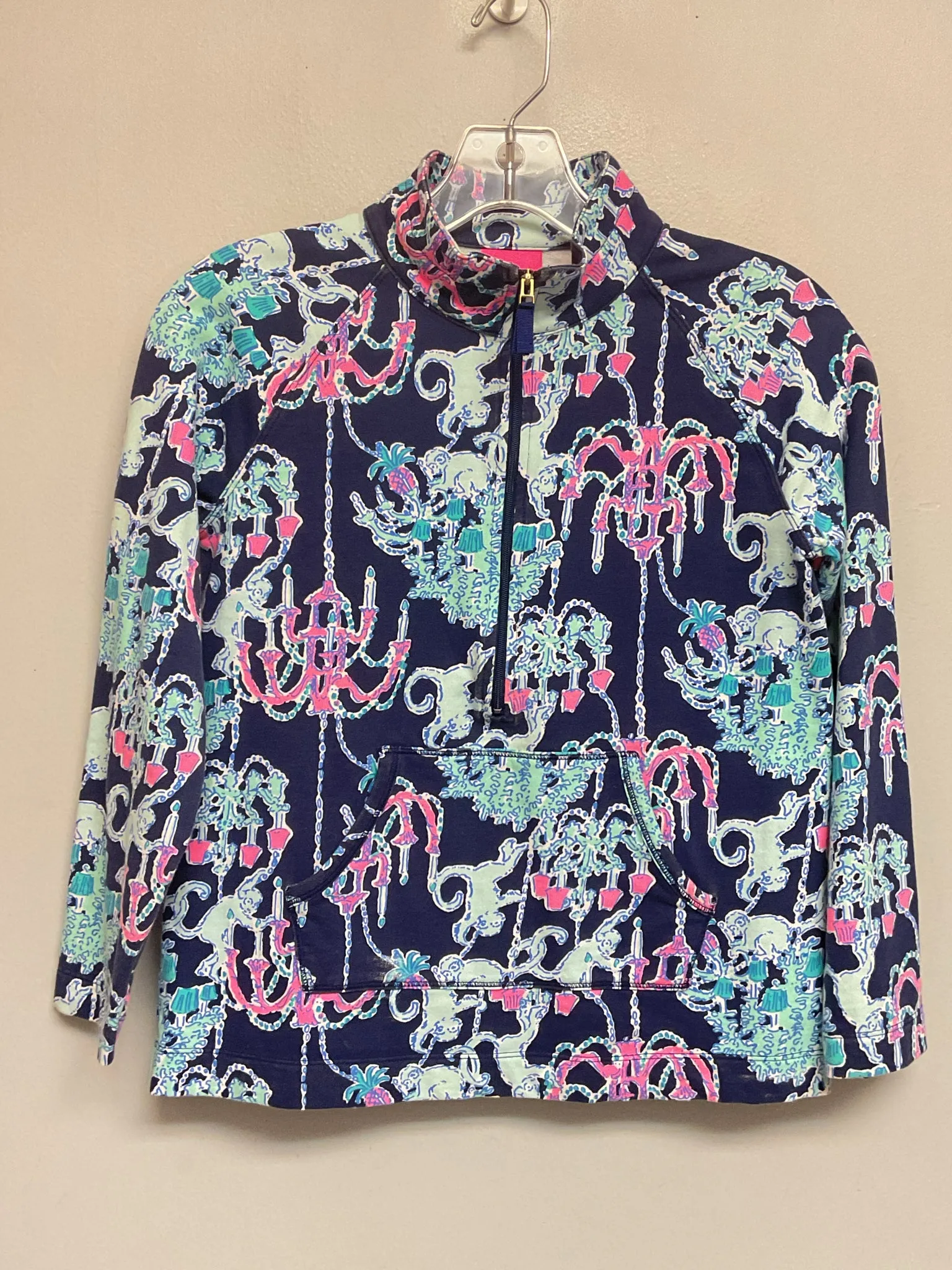Lilly Pulitzer Size 12 Navy Cotton Big Girls Sweaters & Vests