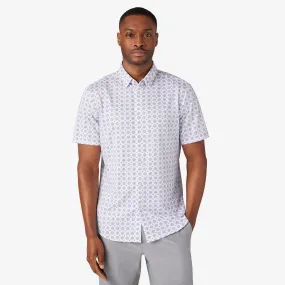 Men's Mizzen   Main | Halyard Trim No Tuck Short Sleeve | Lavander Lustre Floral Print