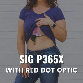 Sig P365X with Red Dot Optic Flashbang Bra Holster