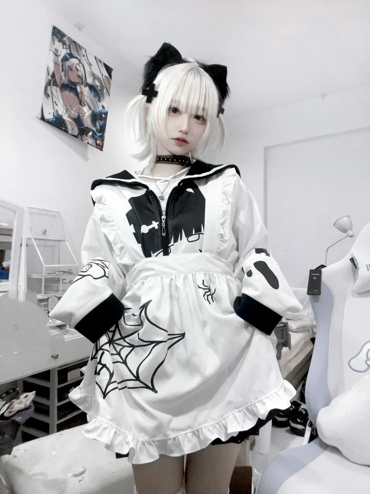 Subculture Tops Mine Cat Sailor