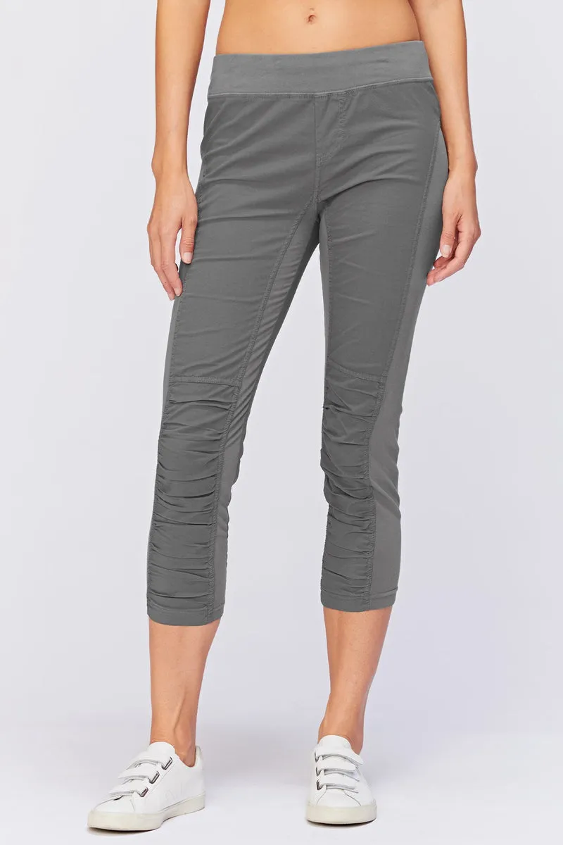 XCVI Jeter Crop In Charcoal